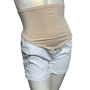 Old Navy Maternity Size 2 Women's white and beige waist support shorts
